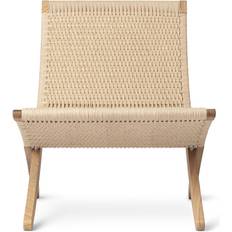 Carl Hansen & Søn Loungestole Carl Hansen & Søn MG501 Cuba Paper String Wood/Soaped Oak Lounge Chair 76cm
