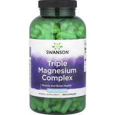 Vitamins & Supplements Swanson Triple Magnesium Complex 400mg Capsules 300 pcs