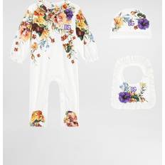 Jumpsuits Dolce & Gabbana Flower-print 3-Piece Interlock Gift Set Multicolor