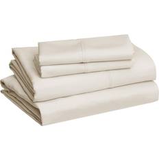 Amazon Lightweight Super Soft Bed Sheet Beige (259x228.6cm)