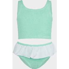 Green Bikinis Children's Clothing Hunza G Kids Olive Bikini Kids - Metallic Mint