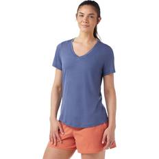 Blue - Hiking T-shirts Smartwool Active Ultralite Merino Short Sleeve Tee - Blue