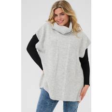 Uld Ponchos & Kapper Kaffe Curve Kappe Kappe Mala Uld Sweater - Grå