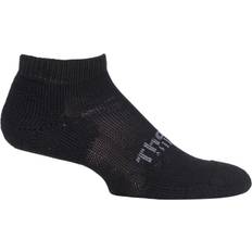 Black Edge Running Micro Mini Crew Socks - Black