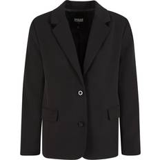 4XL Blazers Urban Classics Single-Breasted Long Blazer - Black
