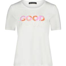 Betty Barclay Dame T-shirts Betty Barclay Uld Skinnende Feminin Uld Skjorte - Hvid