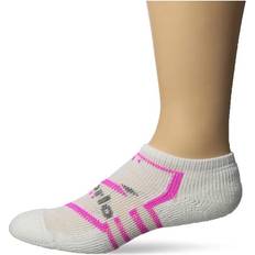 Edge Cushioned Unisex Low Cut Running Socks - White/Pink