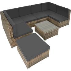 tectake Venice Outdoor Lounge Set, 1 Table incl. 6 Sofas