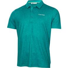 Calvin Klein Träningsplagg Överdelar Calvin Klein Abstract Watercolour Printed Golf Polo Shirt - Sea Green