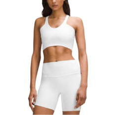 Lululemon Bend This BH mit V-Ausschnitt und Racerback Leichter Halt A–C-Cups - White