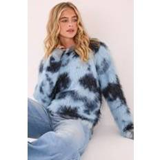 Tie Dye - Women Tops Nasty Gal Fluffy Tie Dye Jumper - Blue