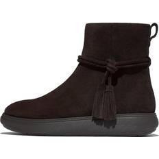 Fitflop Ankelstøvler Fitflop Tassel Suede Short Boots - Choclate Brown