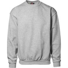 Unisex Classic Loose Fitting Round Neck Sweatshirt - Grey