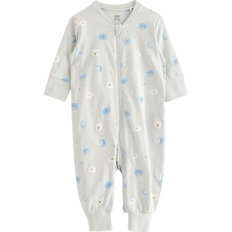 Lindex Nattøj Lindex Baby Pyjamas with Allover Pattern - Dusty Blue (8697491-1199)
