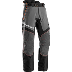 Saw Protection Work Wear Husqvarna Technical C Waist Trousers - Grey/Black