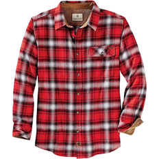 Legendary Whitetails Men's Buck Camp Flannel Shirt - Racing Red Plaid