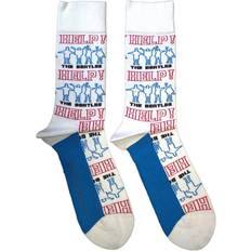 One Size - Vuxen Strumpor The Beatles Unisex Adult Help Outlines Repeat Socks - Vit
