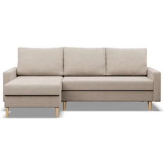 Mebligo Mebligo Ecksofa Beige Sofa 3-Sitzer
