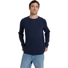 Flare - Men T-shirts Animal Mens Jude Waffle Long-Sleeved T-Shirt - Dark Blue