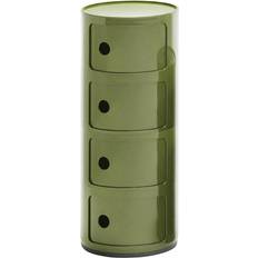 Kartell Componibili Green Storage Cabinet 32x77cm