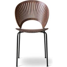Bruna - Valnöt Köksstolar Fredericia Furniture Trinidad 3398 Clear Lacquered Walnut/Black Kitchen Chair 85cm