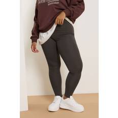Brown - Women Leggings Yours Curve High Waisted Leggings Plus Size - Brown