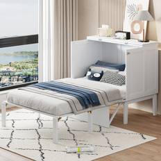Ebern Designs Wood Murphy Folding 90 x 200 cm Frame Bed
