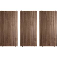 String Møbler String Systems Walnut Shelf 3pcs