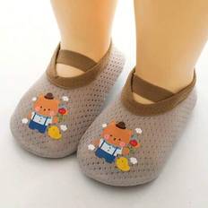 Brown Socks Shein Newborn Baby Non-Slip Floor Socks - Spring Autumn