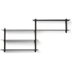 Gejst Nivo B Black Ash Wall Shelf 118cm