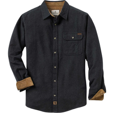 Legendary Whitetails Men's Buck Camp Flannel Shirt - Black Heather