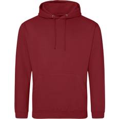 AWDis College Hoodie - Red Hot Chilli