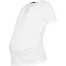 Tall Premium Maternity White Cotton Tshirt 8