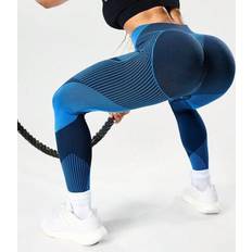 Multicoloured - Sportswear Garment Tights & Stay-Ups Shein Striped High Waist Casual Fitness Leggings