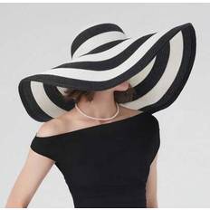 Stripes Hats Shein Summer Wide Brim Straw Hat 9 Stripes 10 Stripes - Striped Color