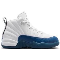 Jordan Barnskor Jordan 12 Retro Basketball Shoes - French Blue/Metallic Silver
