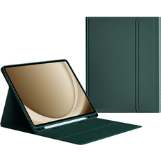 Shein Tablet Case With Pencil Holder Dark Green