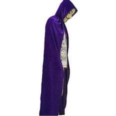 Solid Colours - Unisex Capes & Ponchos Shein Unisex Velvet Cloak Casual Vampire Cape - Halloween