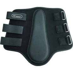 Bradford Leather Pad Horse Brushing Boots - Black