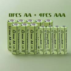 Temu 8-20pcs Rechargeable AA AAA Batteries