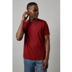 Burton T-shirts Burton Mens Red Marl Tipped T-shirt