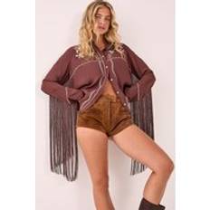 Brown - Women Shirts Nasty Gal Nastygal Chocolate Shirt Womens Daywear Tops