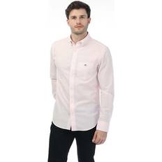Men - Pink Shirts Gant Regular Poplin A.Shield Shirt - Pink