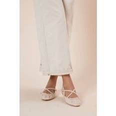 Ballerinas on sale Dorothy Perkins Faux Patent Leather Cross Strap Bow Detail Ballerinas - Beige