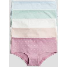 Knickers Children's Clothing on sale H&M Girls Spotted 5-Pack Cotton Hipster Briefs - Dusty Pink