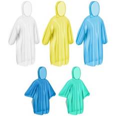 Adult Capes & Ponchos Sodial Ponchos Family Pack Rain Disposable Reusable