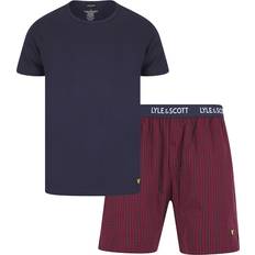 Lyle & Scott Sleepwear Lyle & Scott Mens Kyle Pyjamas Set Multi Kyle Loungewear Red