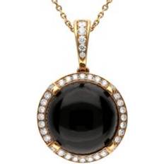 Rose Gold Necklaces C W Sellors 18ct Rose Gold Diamond Four Claw Necklace - Rose Gold