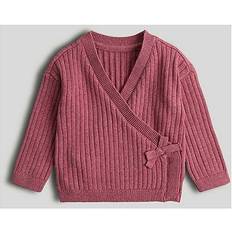 Pink Wrap Knitted Cardigan