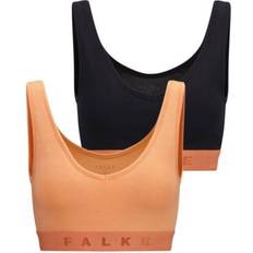 Falke Bras Falke Daily Comfort 2-Pack Bra - Black/Orange